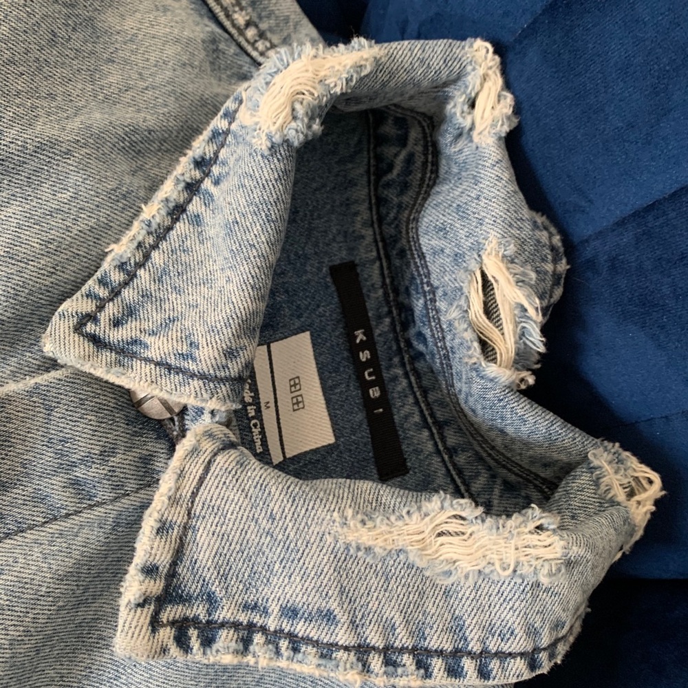 KSUBI ACID TRIP DENIM JACKET (SIZE MEDIUM)